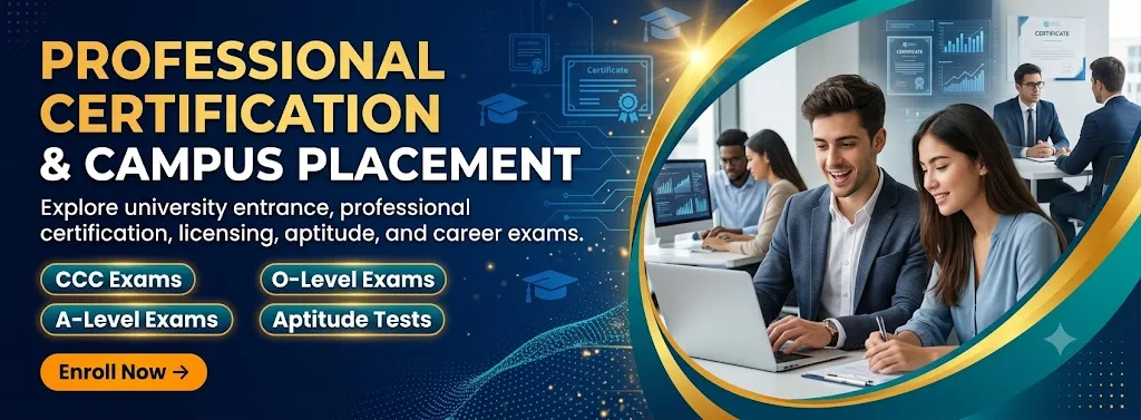 Professional Certification & Campus Placement Banner